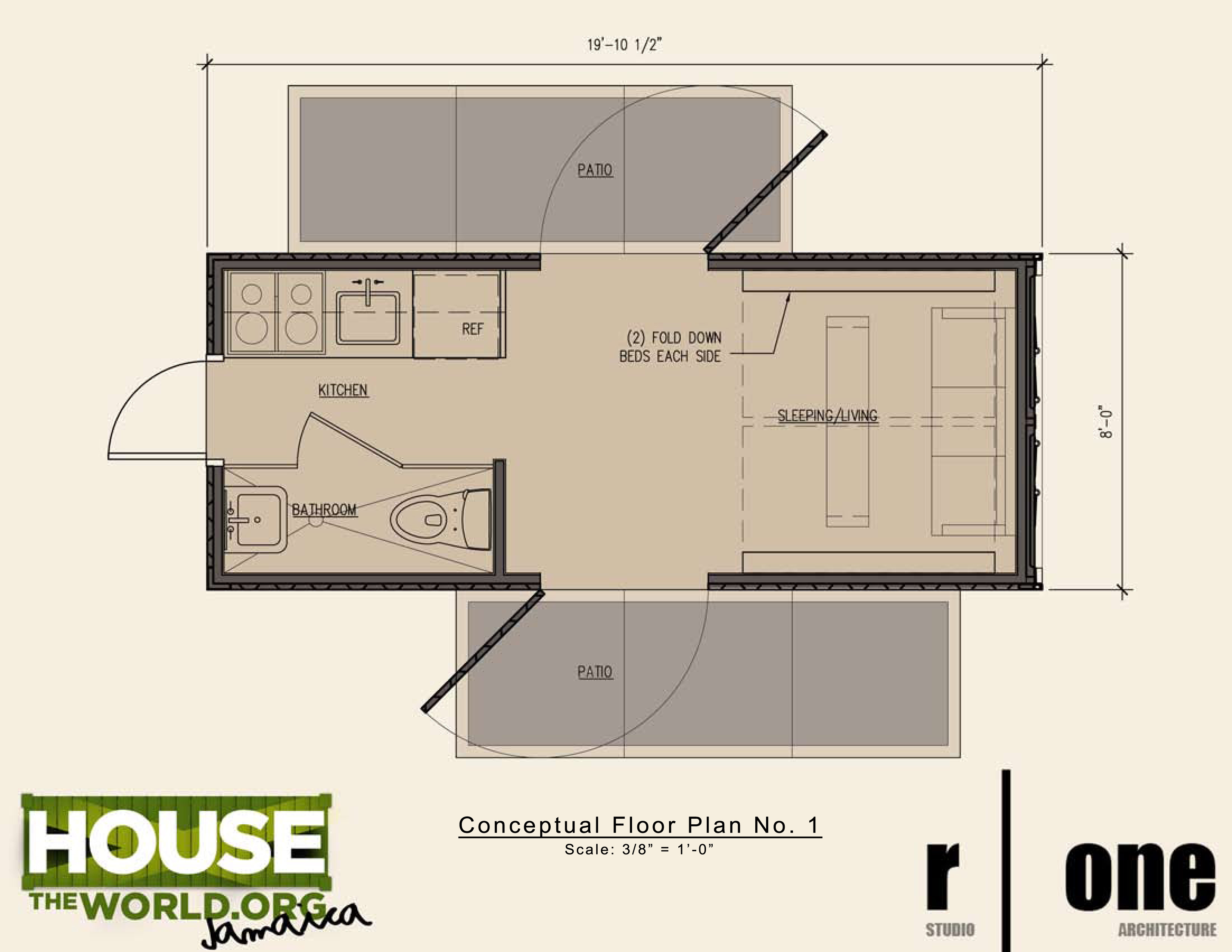 Shipping container home floor plan 20 ft. | House Plans | Pinterest