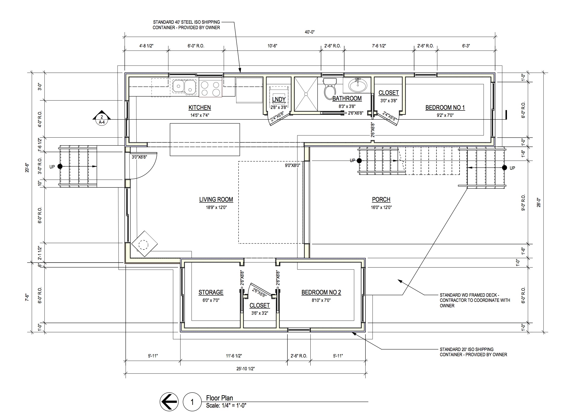 Garage Into Bedroom Plans as well Shipping Container Guest House